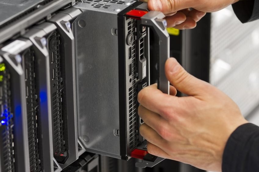 Server cleaning from construction dust